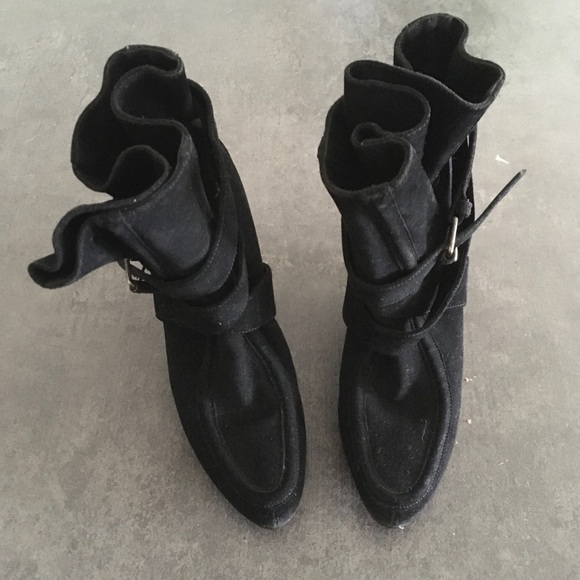 Balenciaga black wedge ankle booty - Picture 4 of 8